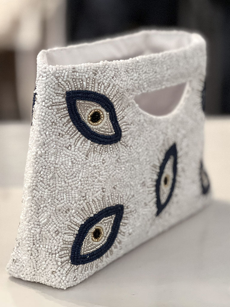 Evil eye beaded clutch hotsell